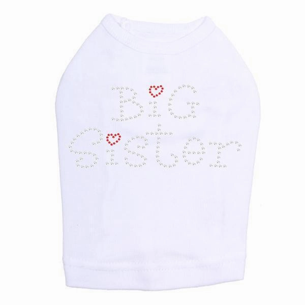 Big Sister Rhinestone Dog Tank