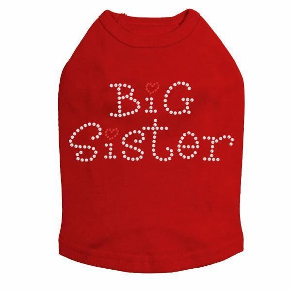 Big Sister Rhinestone Dog Tank