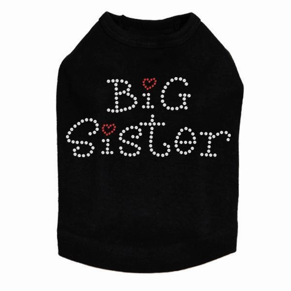 Big Sister Rhinestone Dog Tank