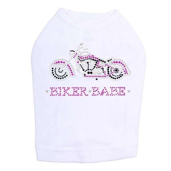 Biker Babe Rhinestone Dog Tank