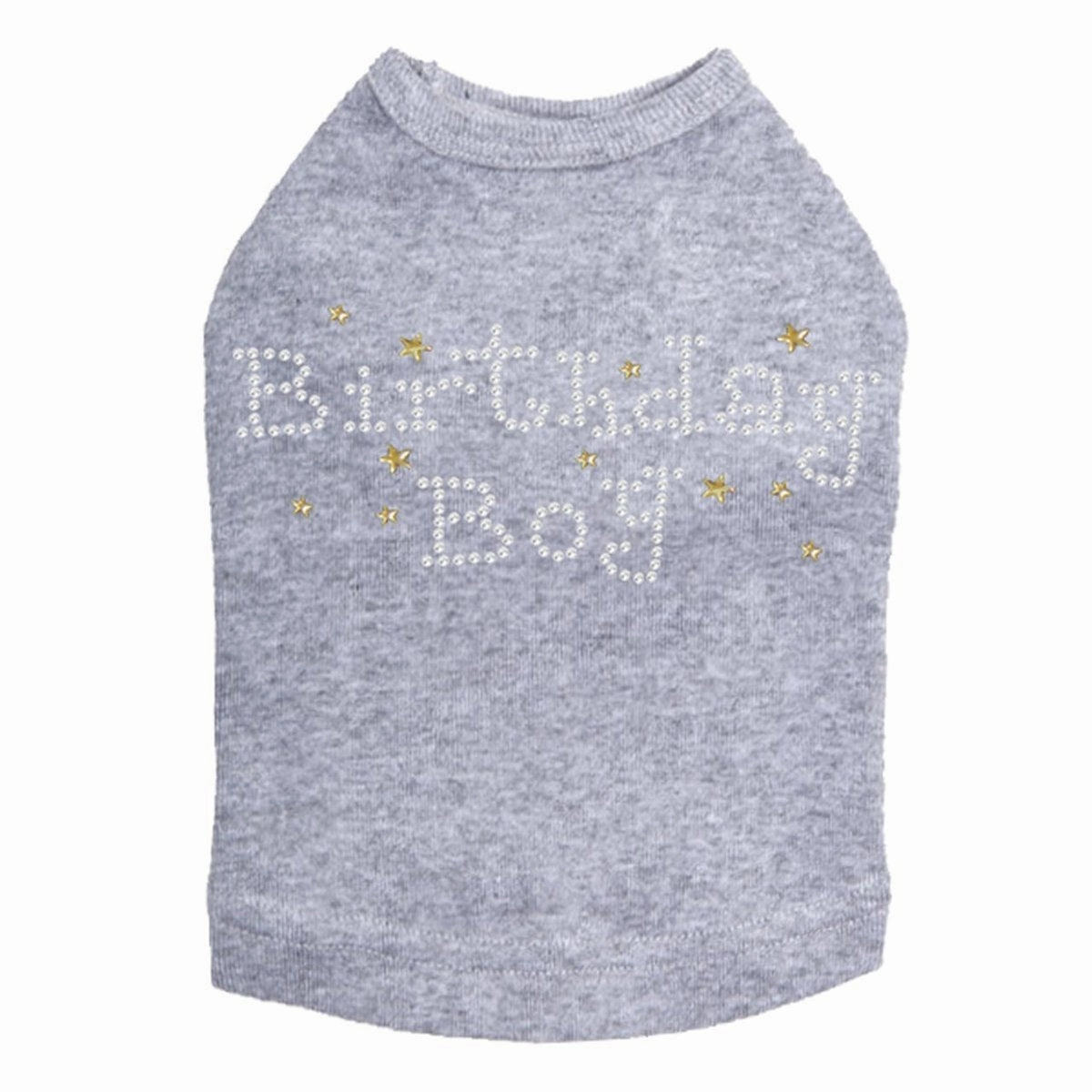 Birthday Boy With Stars Rhinestone Dog Tank