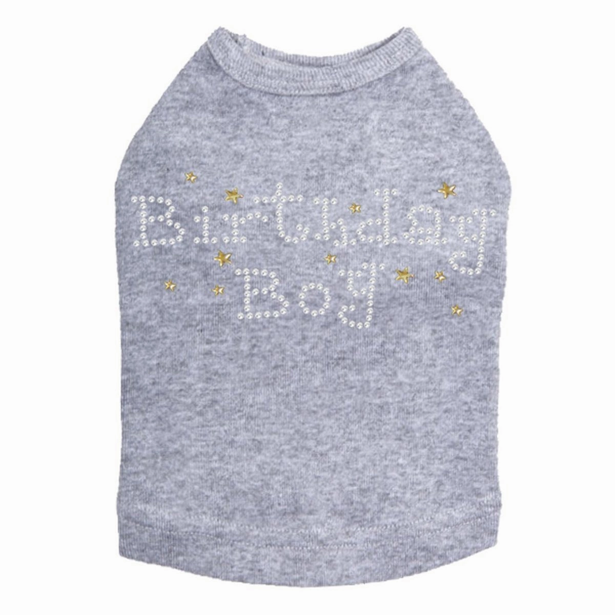 Birthday Boy With Stars Rhinestone Dog Tank