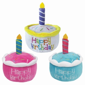 Birthday Cake Dog Plush Toy