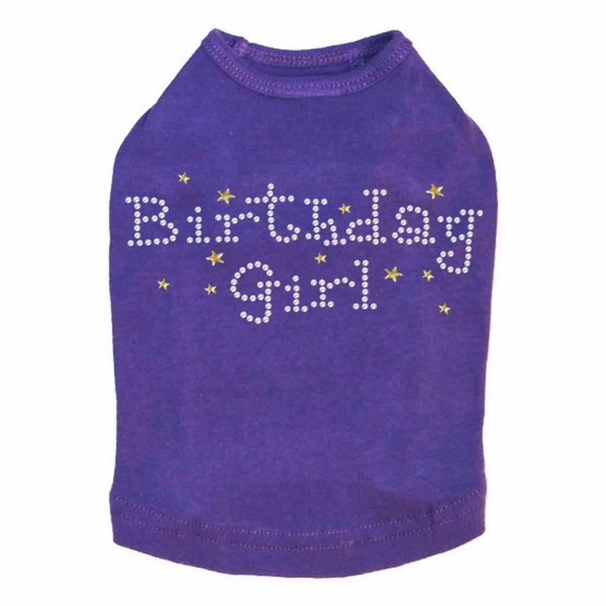 Birthday Girl With Stars Rhinestone Dog Tank