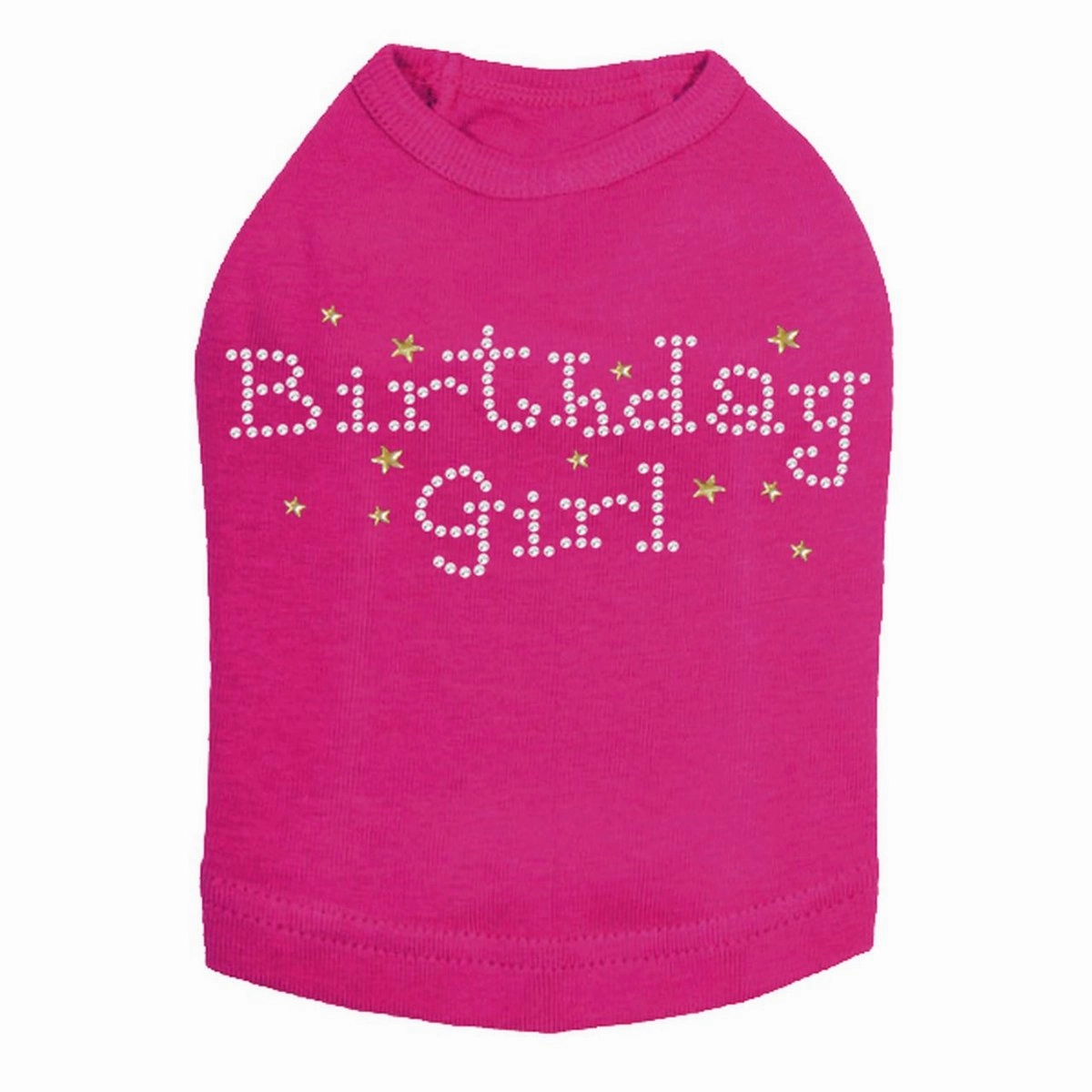 Birthday Girl With Stars Rhinestone Dog Tank