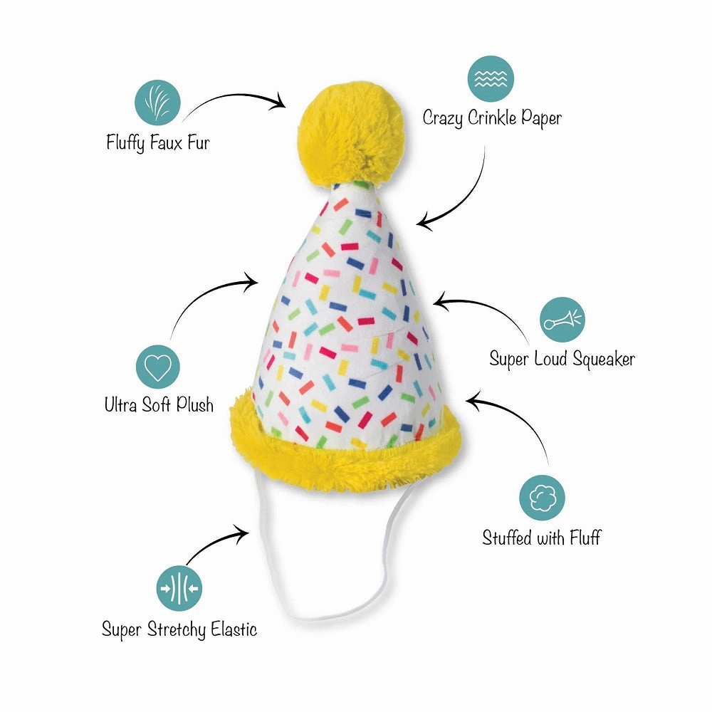 Birthday Hat Dog Plush Toy