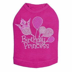 Birthday Princess Rhinestone Dog Tank