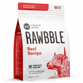 Bixbi Rawbble Freeze-Dried Beef Recipe Dog Food