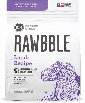 Bixbi Rawbble Freeze-Dried Lamb Recipe Dog Food