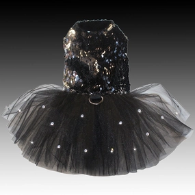 Black Glitters Sparkle Tutu Dog Dress