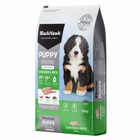 Black Hawk - Chicken & Rice Large Breed Puppy Dry Food (20kg)