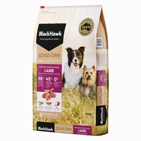 Black Hawk - Grain Free Lamb Dog Dry Food (15kg)