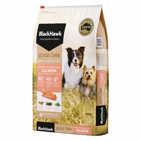 Black Hawk - Grain Free Salmon Dog Dry Food (15kg)
