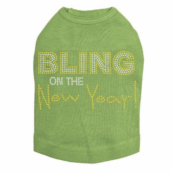 Bling On The New Year Rhinestone Dog Tank
