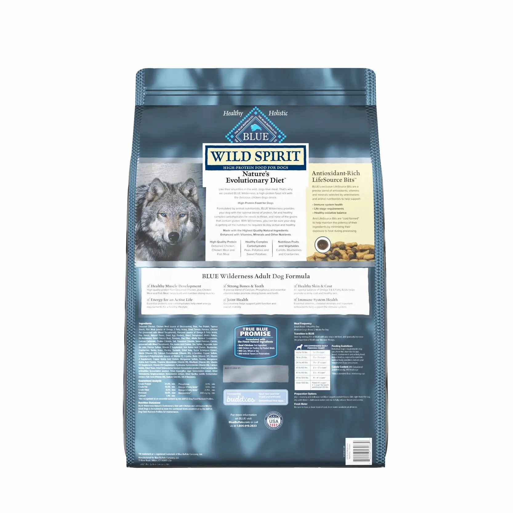 Blue Buffalo Grain-Free Dog Food - WILD Spirit Adult Chicken Recipe