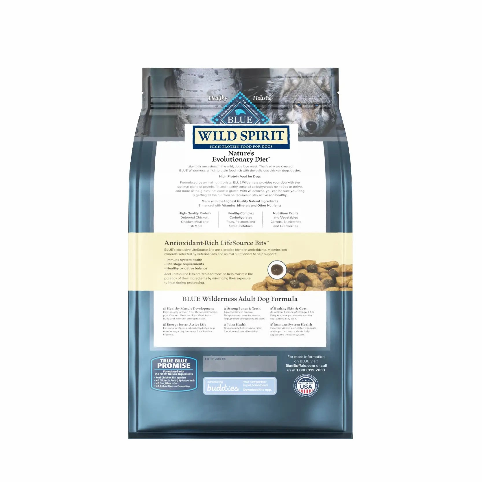 Blue Buffalo Grain-Free Dog Food - WILD Spirit Adult Chicken Recipe