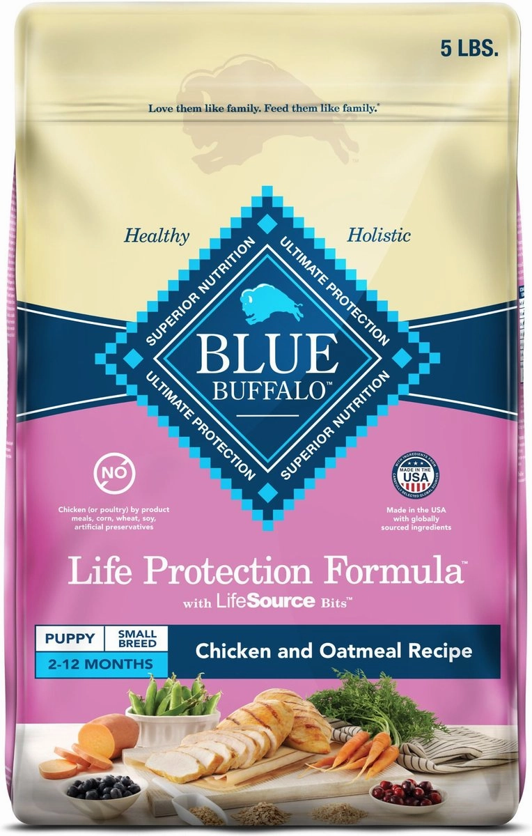 Blue Buffalo Life Protection Natural Chicken & Oatmeal Recipe Small Breed Puppy Dry Dog Food