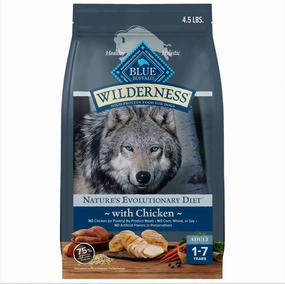 Blue Buffalo Wilderness Wholesome Grains Chicken Recipe Adult Dry Dog Food