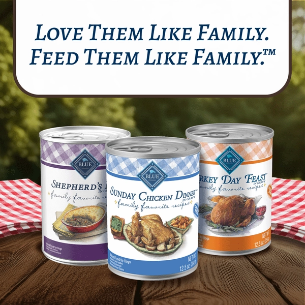 BLUE Family Favorite Recipes Shepherd's Pie In Gravy Recipe Canned Dog Food