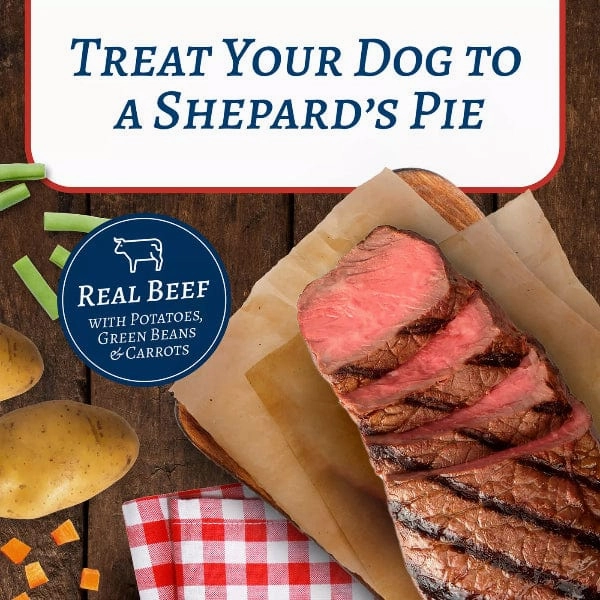 BLUE Family Favorite Recipes Shepherd's Pie In Gravy Recipe Canned Dog Food