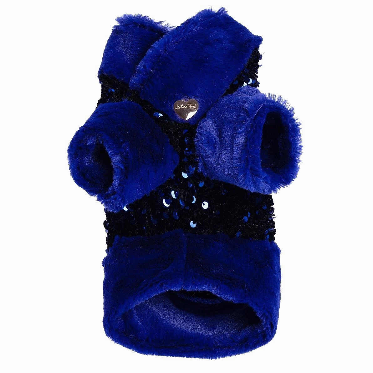 Blue Glitter Dog  Sweatshirt