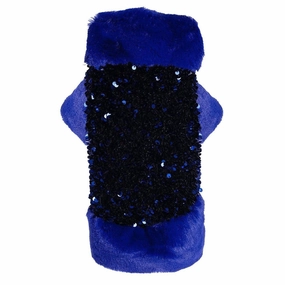 Blue Glitter Dog  Sweatshirt