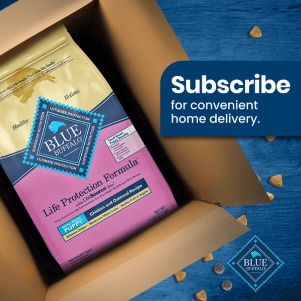 BLUE Life Protection Formula Small Breed Chicken & Oatmeal Recipe Dry Puppy Food, 6lb