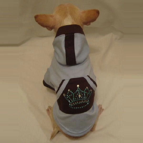 Blue Royalty Dog Hoodie