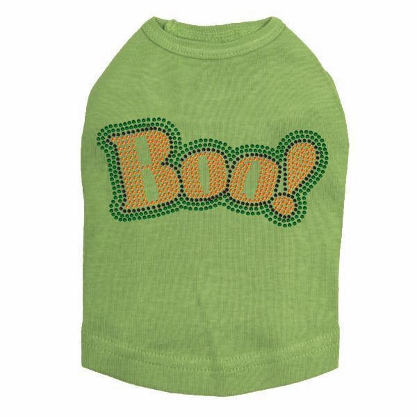 Boo! Rhinestone Dog Tank
