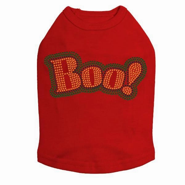 Boo! Rhinestone Dog Tank
