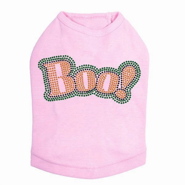 Boo! Rhinestone Dog Tank