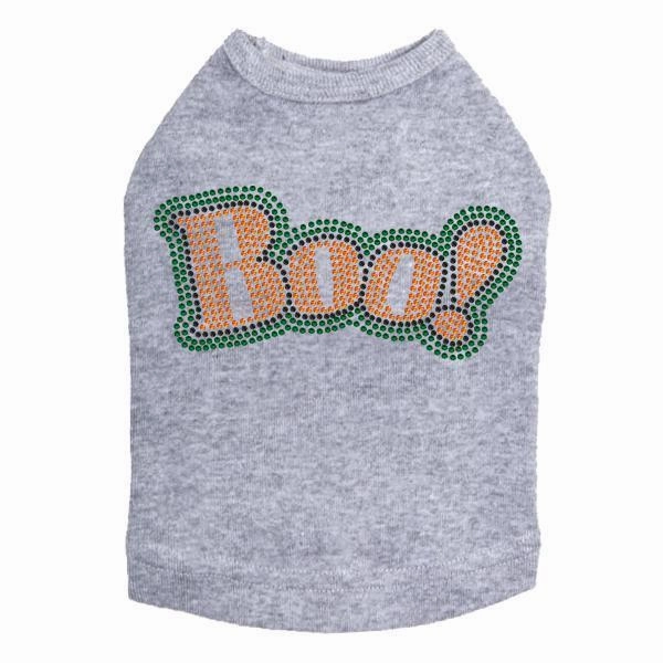 Boo! Rhinestone Dog Tank