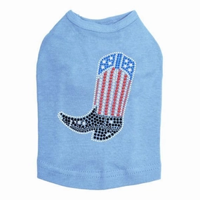 Boot Rhinestone Dog Tank