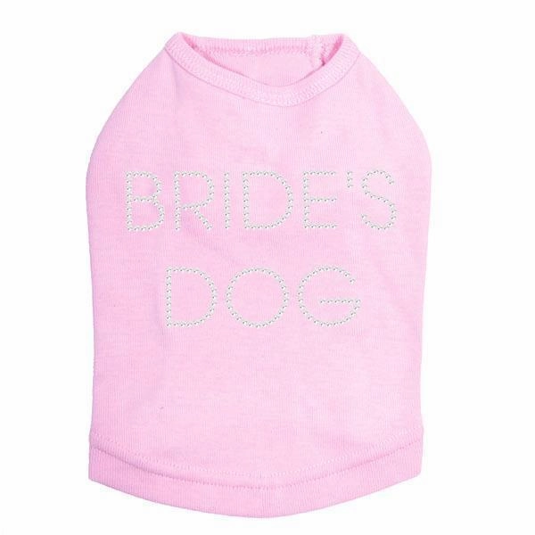 Brides Dog Rhinestone Dog Tank