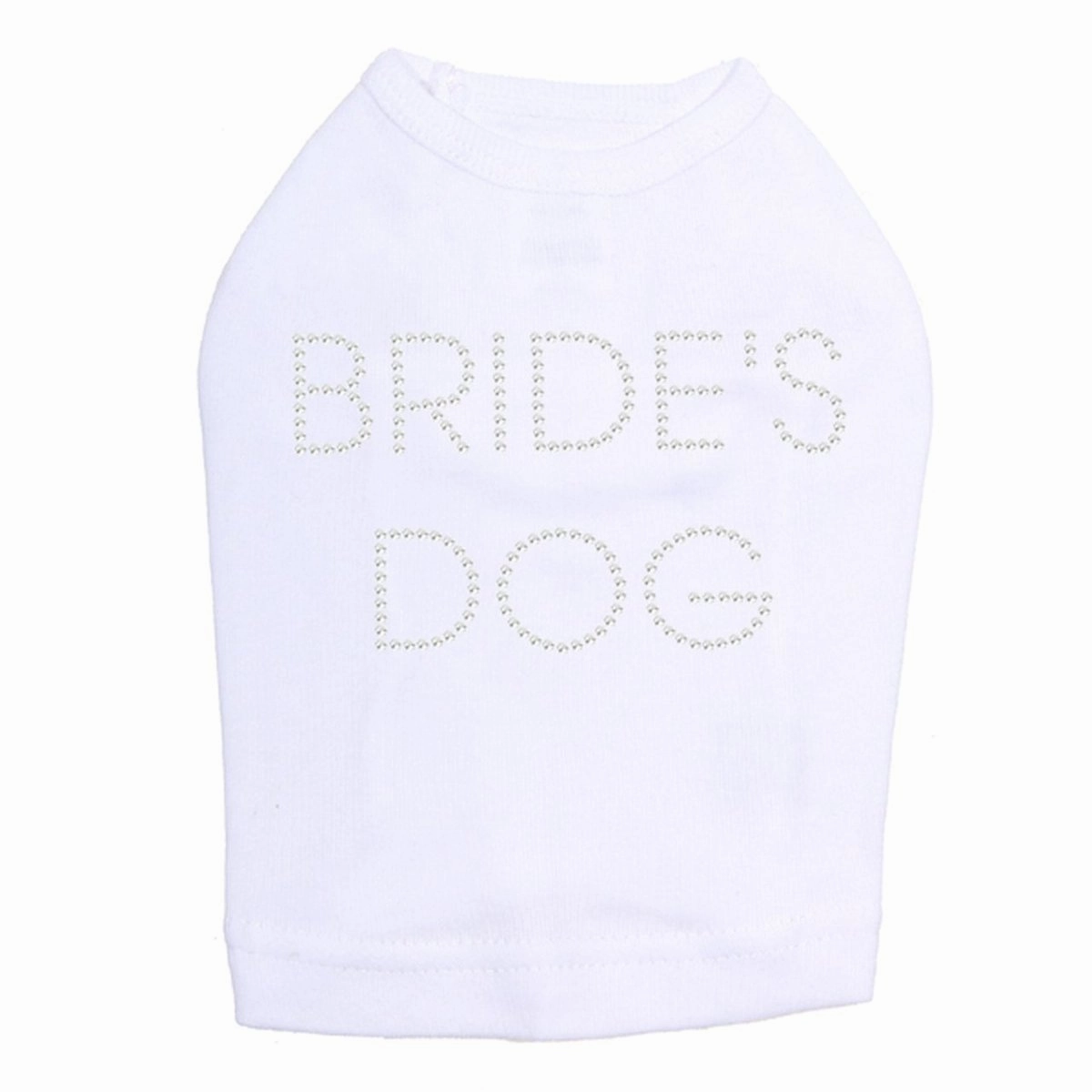 Brides Dog Rhinestone Dog Tank
