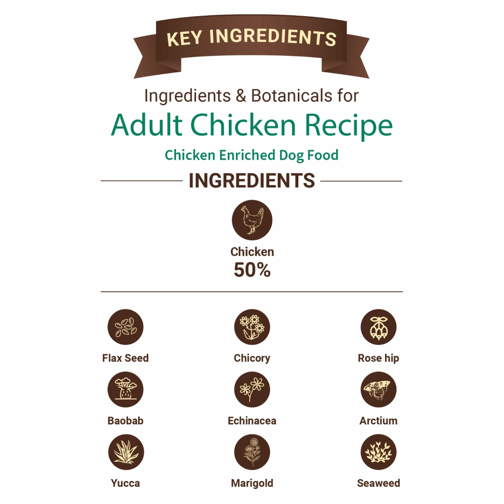 Bruno's Wild Essentials Chicken Recipe Adult Dog Dry Food