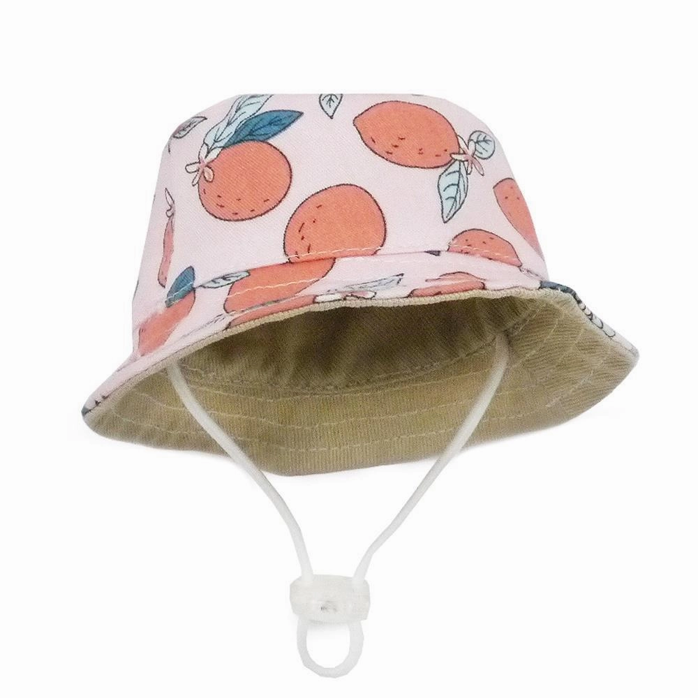 Bucket Dog Hat Lemon Pink