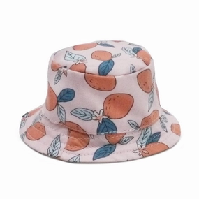 Bucket Dog Hat Lemon Pink