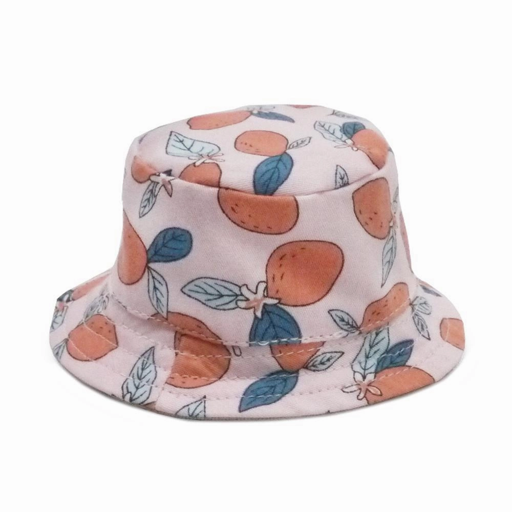 Bucket Dog Hat Lemon Pink