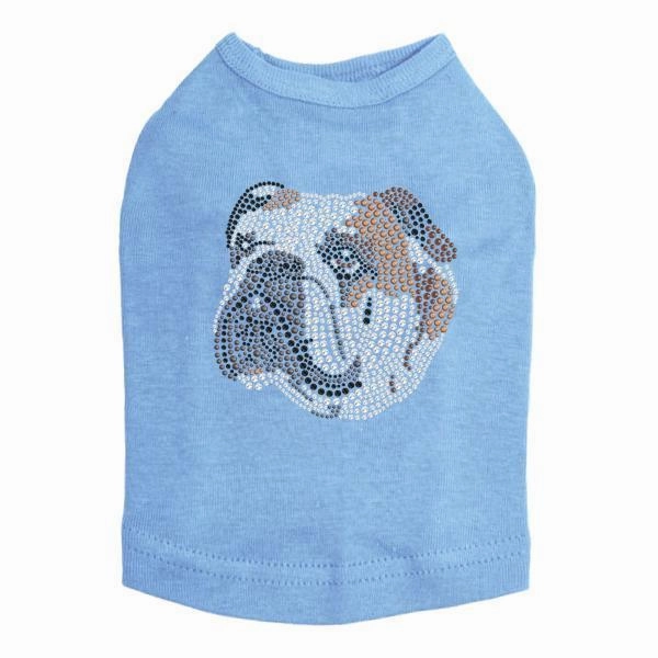 Bulldog Rhinestone Dog Tank
