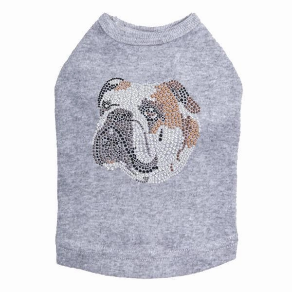 Bulldog Rhinestone Dog Tank