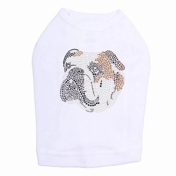 Bulldog Rhinestone Dog Tank