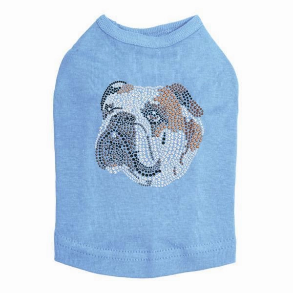Bulldog Rhinestone Dog Tank