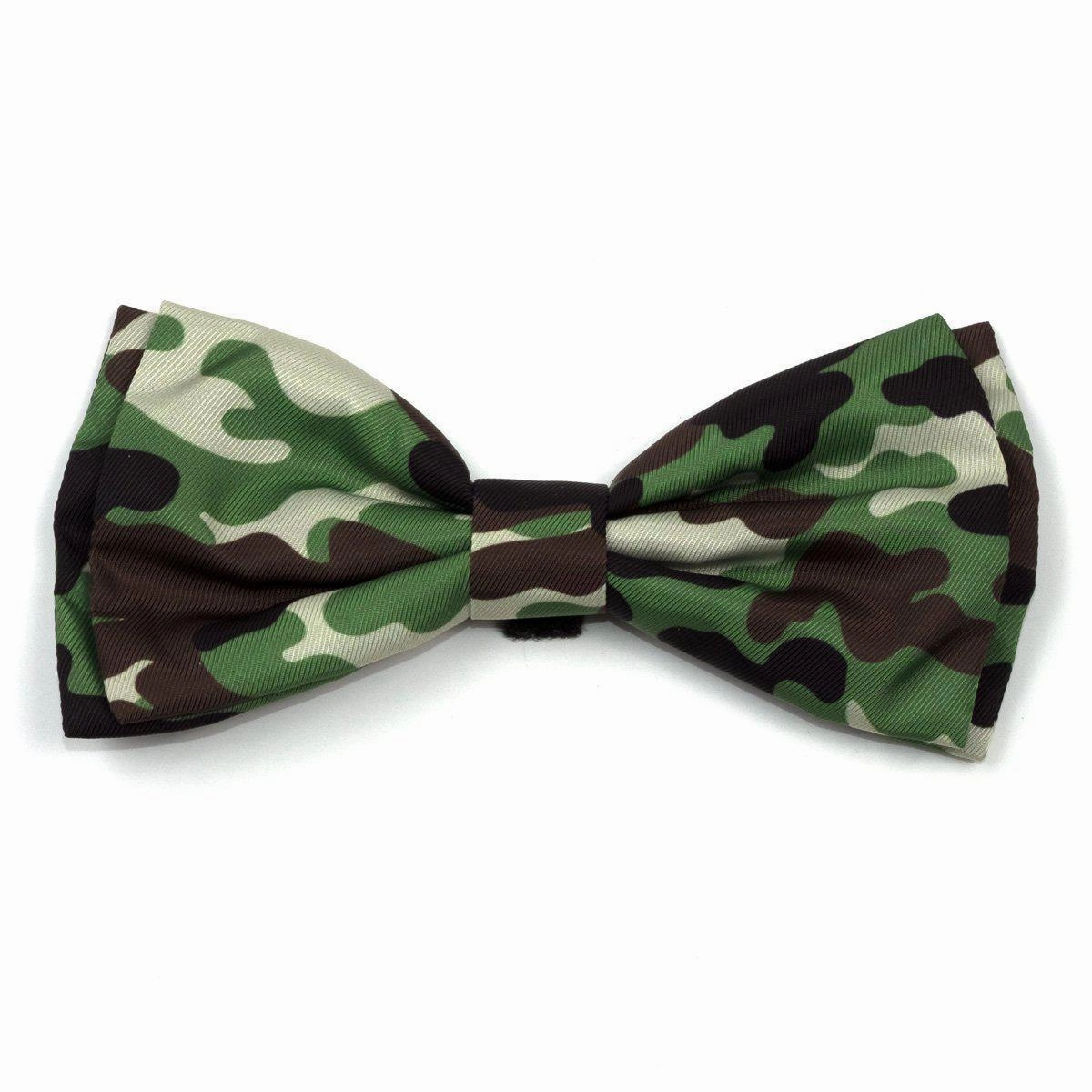 Camo Brown Dog Bow Tie
