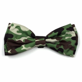 Camo Brown Dog Bow Tie