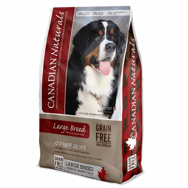 Canadian Naturals Grain Free Large Breed Red Meat Recipe Dry Dog Food, 28lb