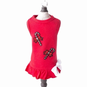 Candy Cane Dog Dress