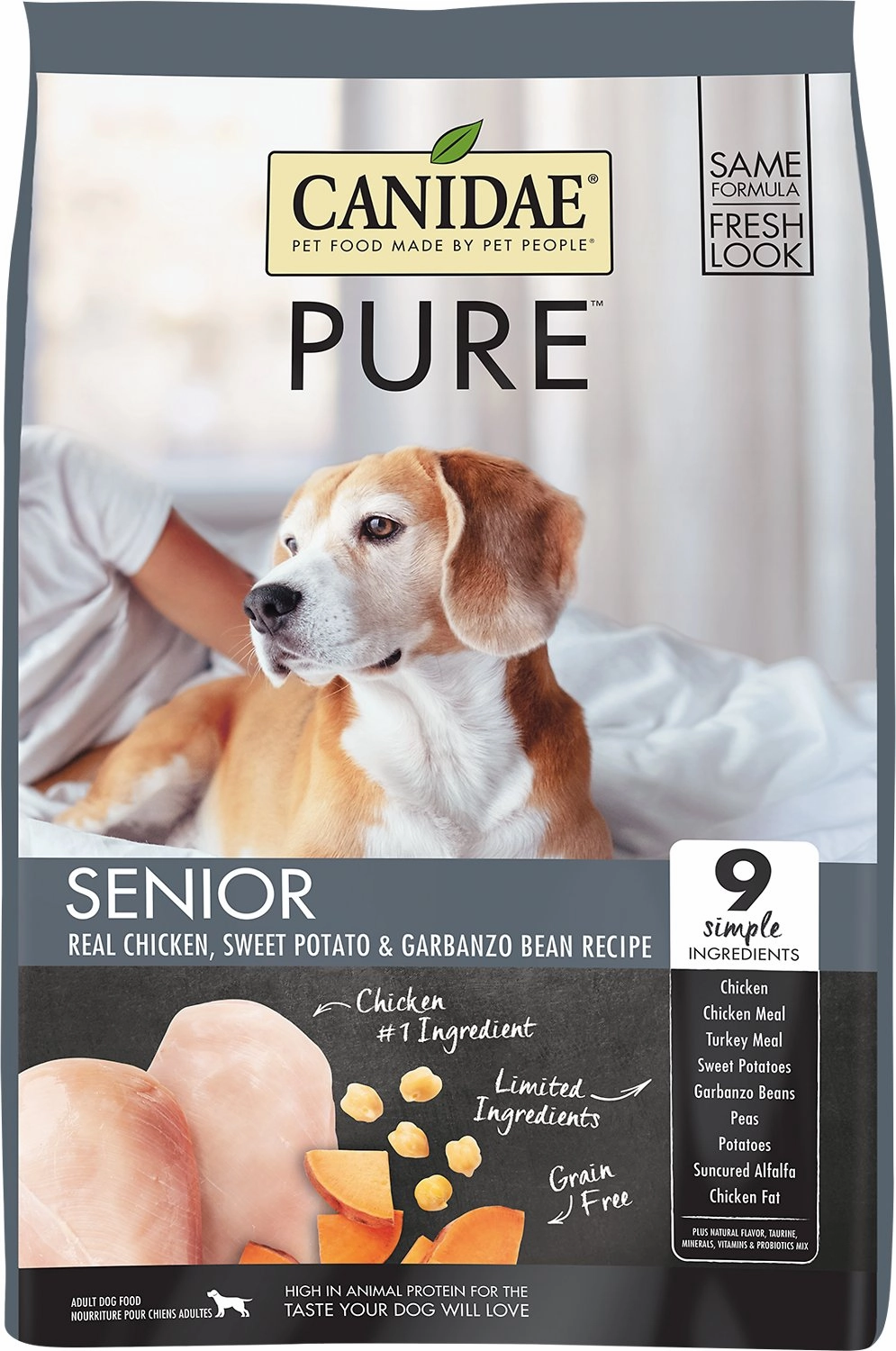Canidae PURE Grain Free Senior Dry Dog Food - Chicken, Sweet Potato & Garbanzo Bean