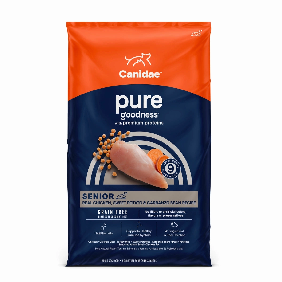 Canidae PURE Grain Free Senior Dry Dog Food - Chicken, Sweet Potato & Garbanzo Bean