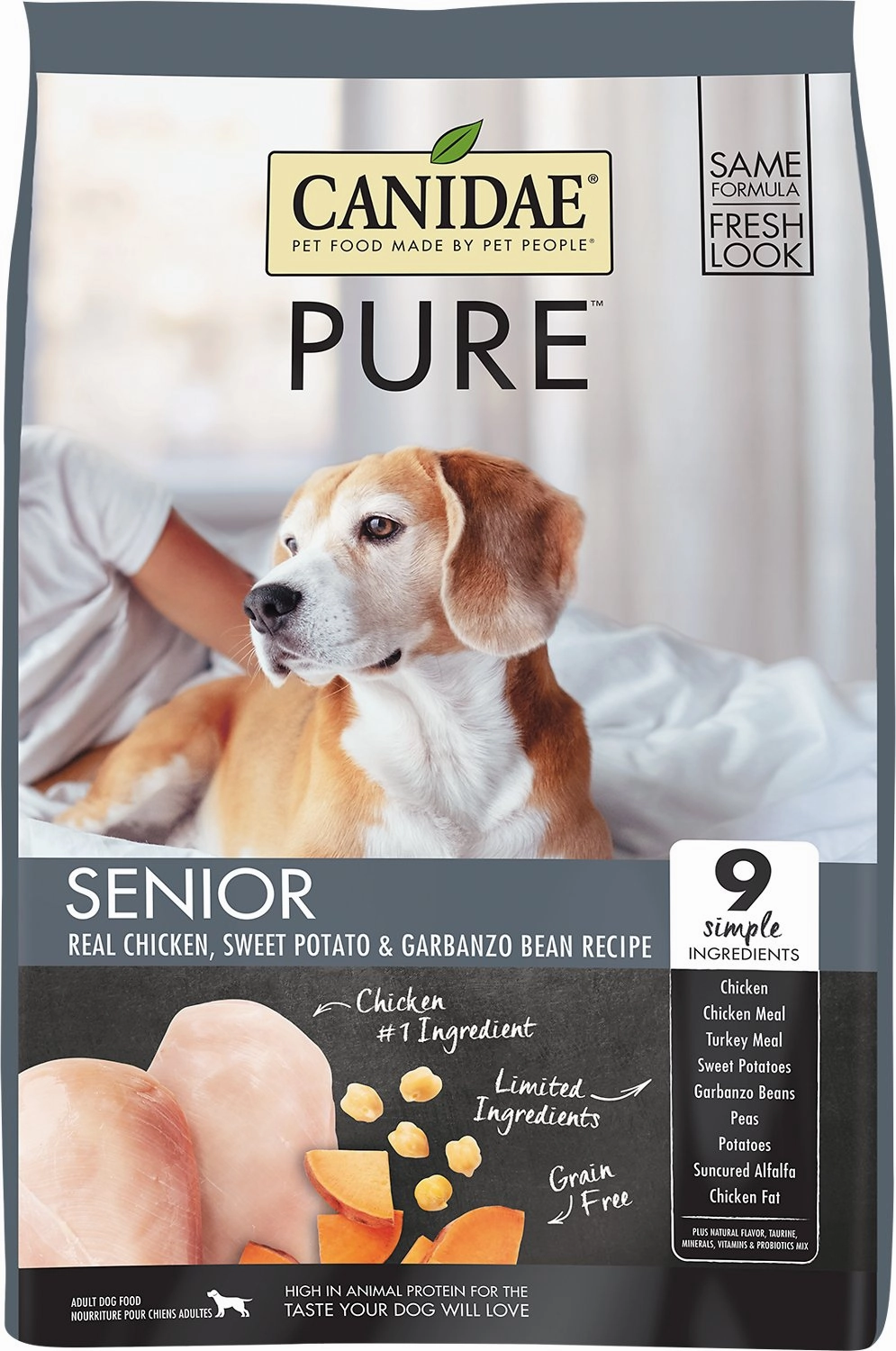 Canidae PURE Grain Free Senior Dry Dog Food - Chicken, Sweet Potato & Garbanzo Bean